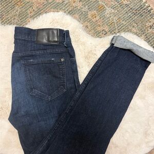 Fidelity Dark Blue Straight Leg Jeans
